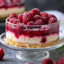 Käsekuchen im Glas Rezepte mit Himbeeren