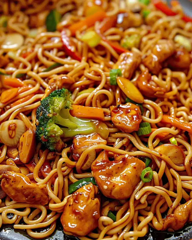 Hähnchen-Teriyaki-Nudeln