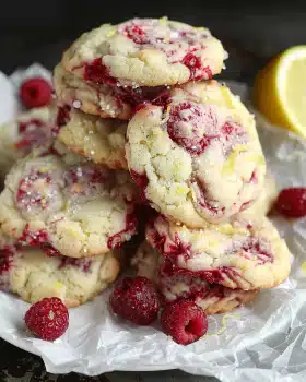 Zitronen-Himbeer-Cookies