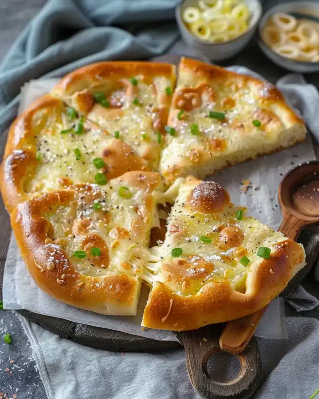 Überbackene Brezeln mit Schmand, Schinken und Käse