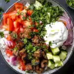 Kebab-Bowl mit hohem Eiweißgehalt 2 Kebab-Bowl mit hohem Eiweißgehalt