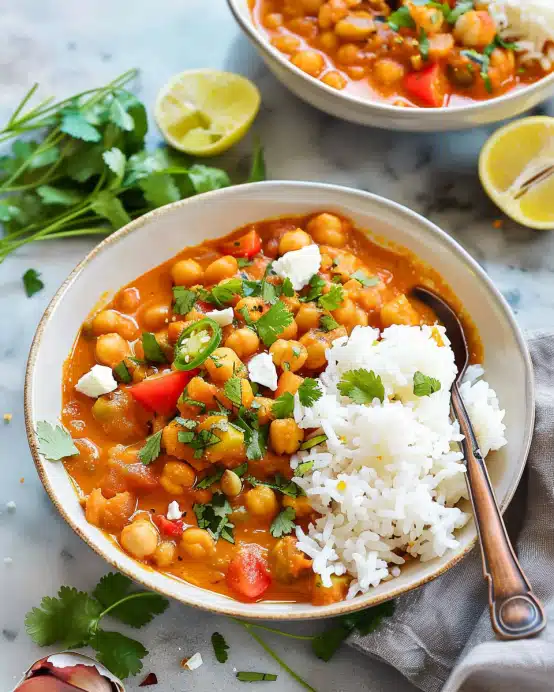 Kichererbsen-Curry mit Kokosmilch