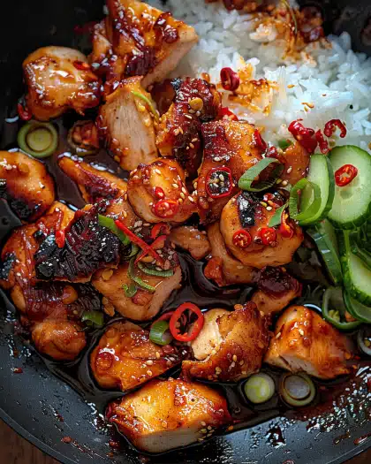 Sticky Honey Gochujang Chicken