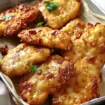 Überbackene Partyschnitzel aus dem Ofen – Einfaches Rezept
