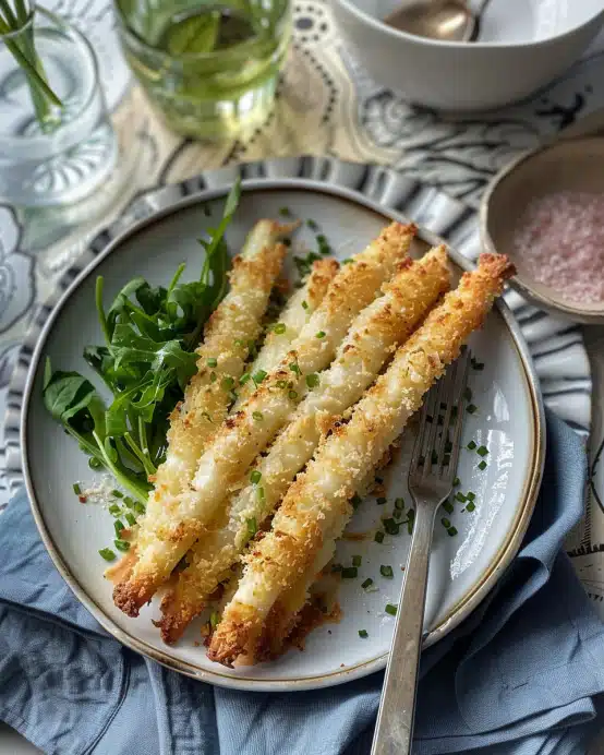 Knuspriger Parmesan Spargel
