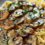 Medaillons in Champignon Rahmsoße mit Spätzle 2 Medaillons in Champignon Rahmsoße mit Spätzle