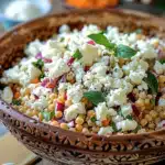 Orientalischer Rote Linsen Salat mit Feta