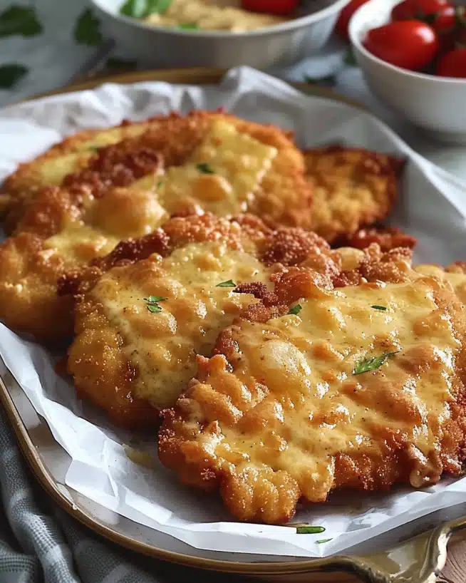 Überbackene Partyschnitzel aus Ofen – Einfaches Rezept