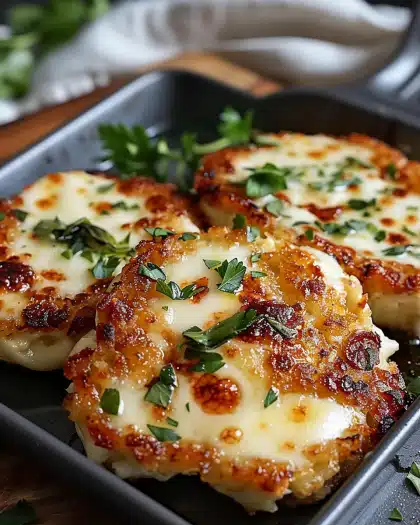 Gebackene Mozzarella-Blumenkohlsteaks