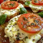 Tomaten-Mozzarella-Toast im Ofen gebacken 2 Tomaten-Mozzarella-Toast im Ofen gebacken
