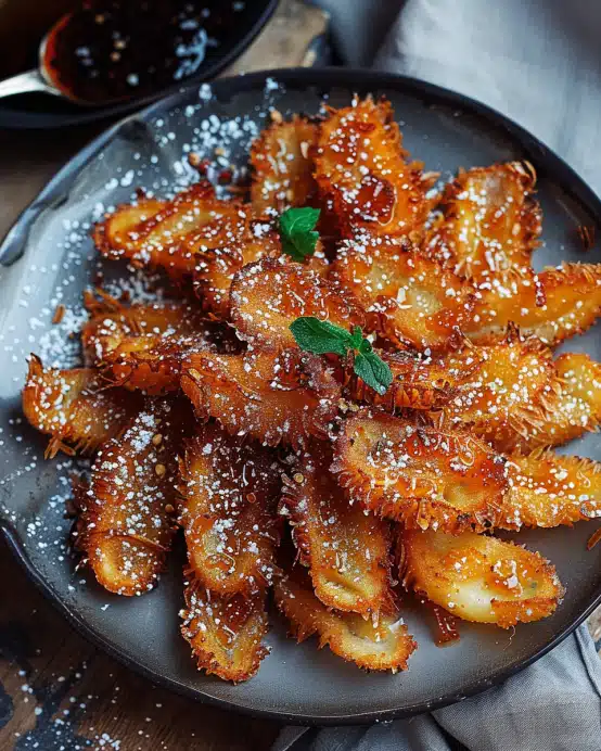 Knusprige Honig-Chili-Kartoffeln