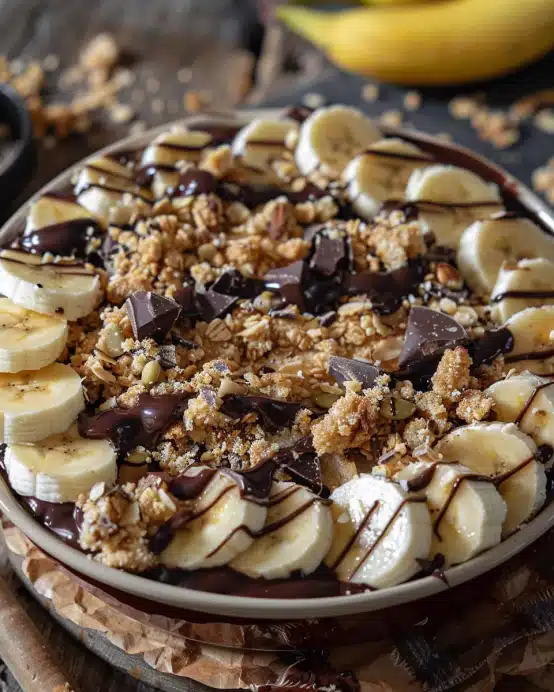 Bananen-Schokoladen-Crumble