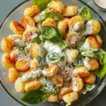Knuspriger Gnocchi-Salat mit Joghurt-Dressing 2 Knuspriger Gnocchi-Salat mit Joghurt-Dressing