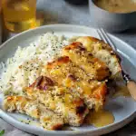 Honig Senf Hähnchen mit Reis