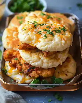 Das beste Pfannenbrot mit knusprigem Hähnchen-Burger