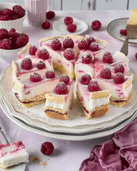 Butterkekskuchen mit Himbeeren – Fruchtig, cremig und unwiderstehlich