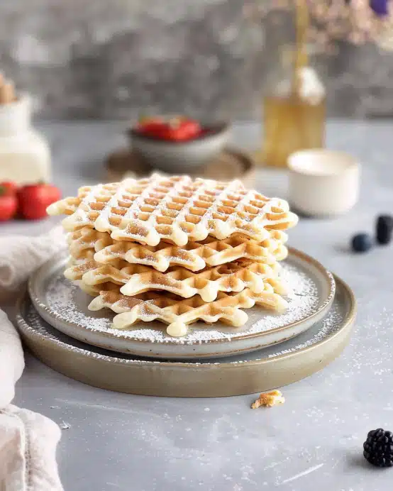 Fluffige, kalorienarme Skyr-Waffeln ohne Zucker