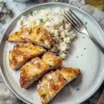 Honig-Senf-Hähnchen mit Reis 2 Honig-Senf-Hähnchen mit Reis