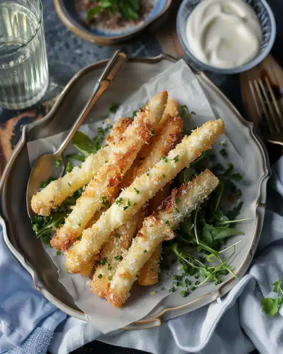 Knuspriger Parmesan-Spargel aus dem Ofen