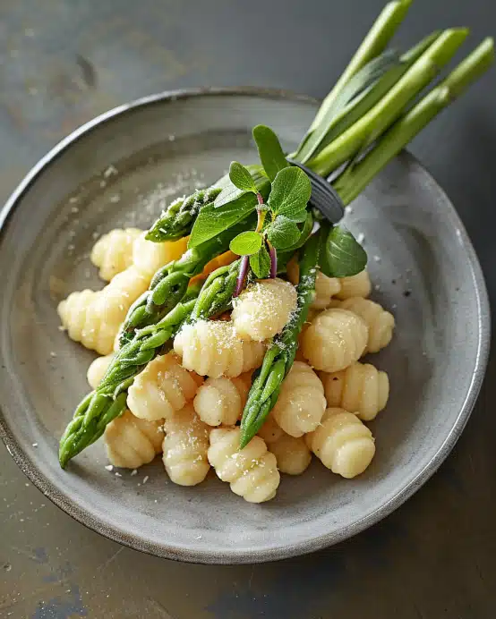 Gnocchi mit grünem Spargel