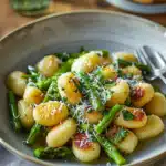 Gnocchi mit grünem Spargel 2 Gnocchi mit grünem Spargel