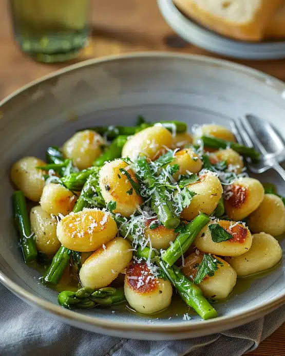Gnocchi mit grünem Spargel