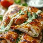 Hähnchen Ranch Wraps 2 Hähnchen Ranch Wraps