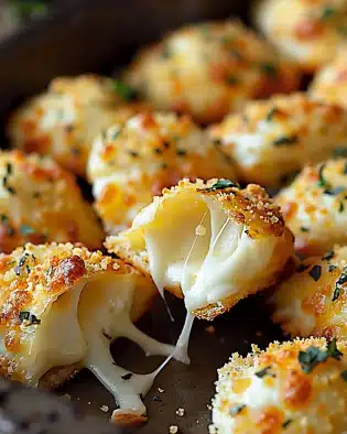 Cheesy Parmesan Mozzarella Bites