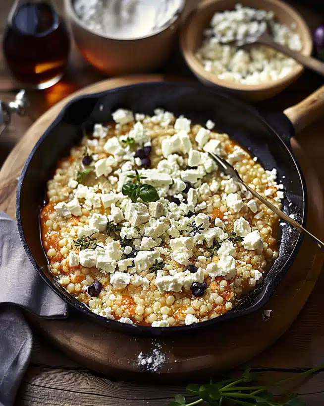 Auberginen-Reispfanne mit Feta – Mediterranes Wohlfühlessen