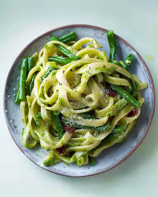 Pasta mit grünem Spargel