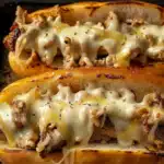 Hähnchen Cheesesteaks 2 Hähnchen Cheesesteaks
