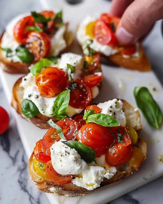 Burrata Bruschetta: Ein Sommerlicher Genuss