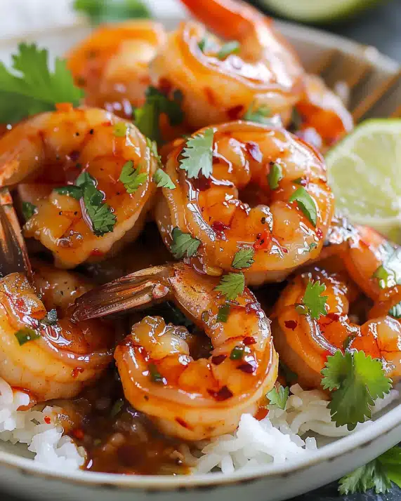 Spicy Honey Garlic Shrimp