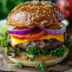 Burger aus Heißluftfritteuse 2 Burger aus Heißluftfritteuse