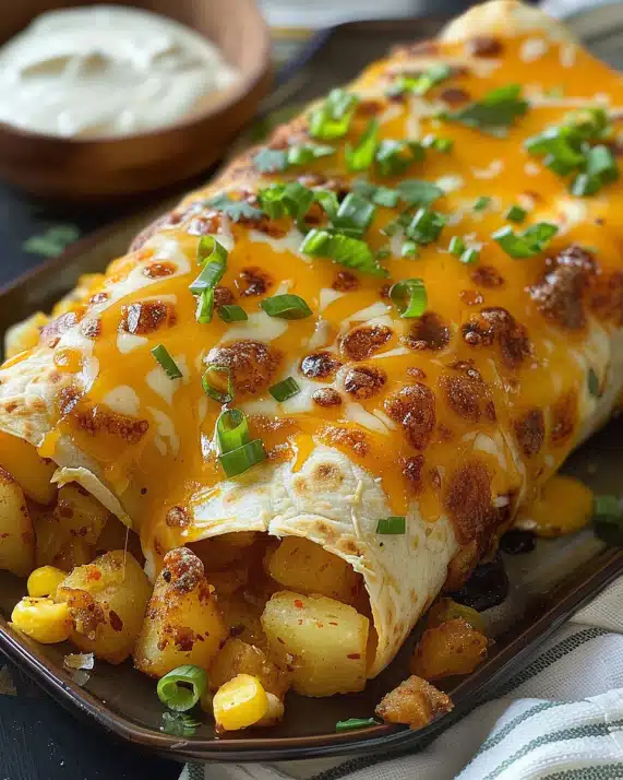 Cheesy Potato Burritos