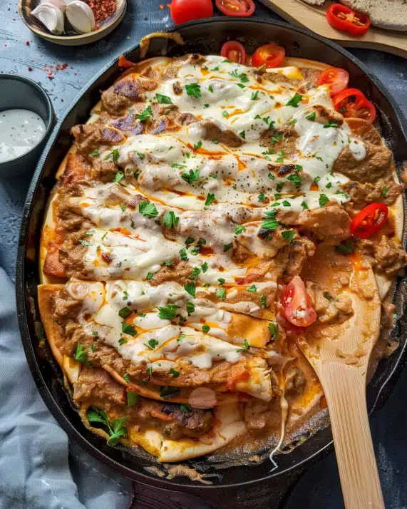 Gyros aus dem Ofen mit Metaxa