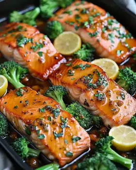 One Pan Honey Garlic Salmon – Einfaches Rezept