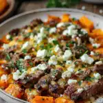 Süßkartoffel-Hackfleisch-Auflauf mit Feta 2 Süßkartoffel-Hackfleisch-Auflauf mit Feta