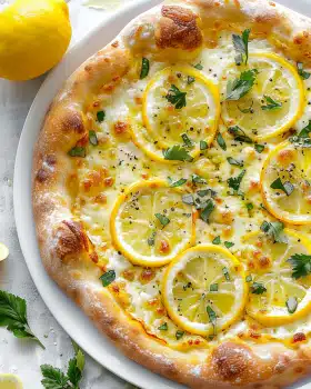 Zitronenpizza – Frisch, aromatisch und sommerlich