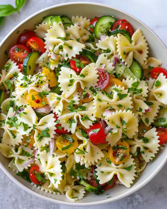 Italienischer Farfalle-Pasta-Salat