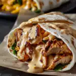 Cheesy Garlic Chicken Wraps 2 Cheesy Garlic Chicken Wraps