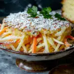 Frischer Kohlrabi, Karotten & Apfel Salat 2 Frischer Kohlrabi, Karotten & Apfel Salat