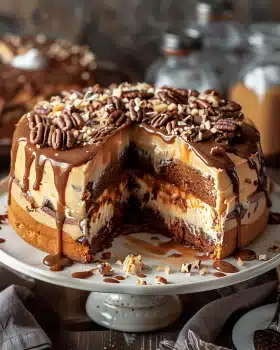 Turtle-Karamell-Kuchen