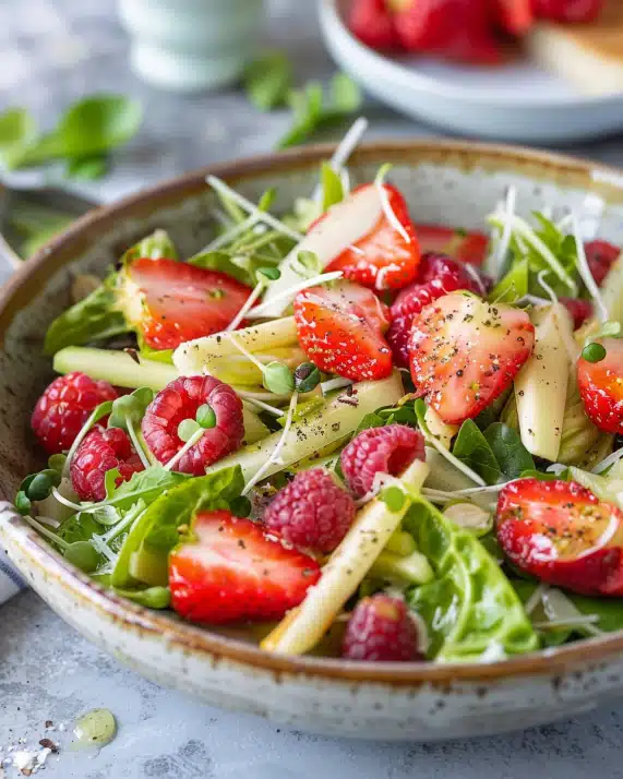 Spargel-Erdbeer-Salat – Erfrischend Einfaches Rezept