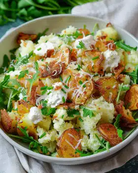 Alle lieben knusprigen Kartoffelsalat – Smashed Potato Salad