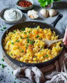 Spitzkohlpfanne mit Kartoffeln – vegetarisch & schnell