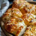 Käsige Knoblauchbrot-Häppchen 2 Käsige Knoblauchbrot-Häppchen