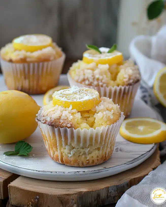 Saftige Zitronenmuffins mit Joghurt