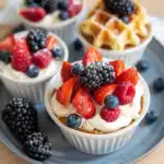 Obst-Dessert im Waffelbecher 2 Obst-Dessert im Waffelbecher