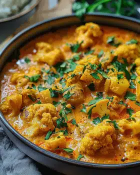 Blumenkohl Curry aus dem Backofen